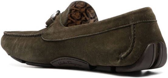 Ferragamo Horsebit loafers Groen
