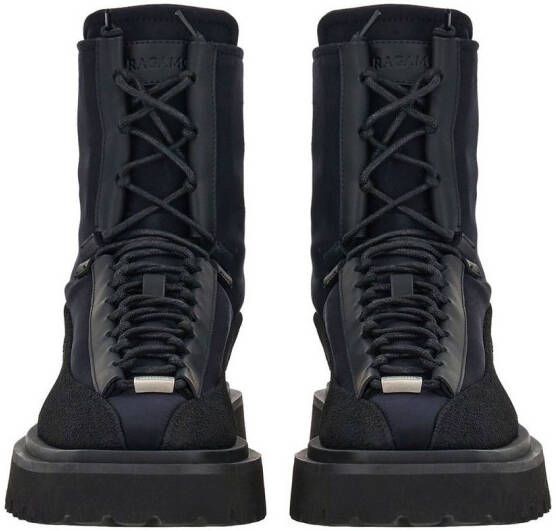 Ferragamo Hybride combat boots Zwart