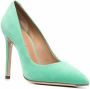 Ferragamo Ilary X5 suède pumps Groen - Thumbnail 2