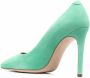 Ferragamo Ilary X5 suède pumps Groen - Thumbnail 3