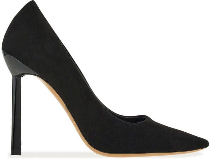 Ferragamo Justina suède pumps Zwart