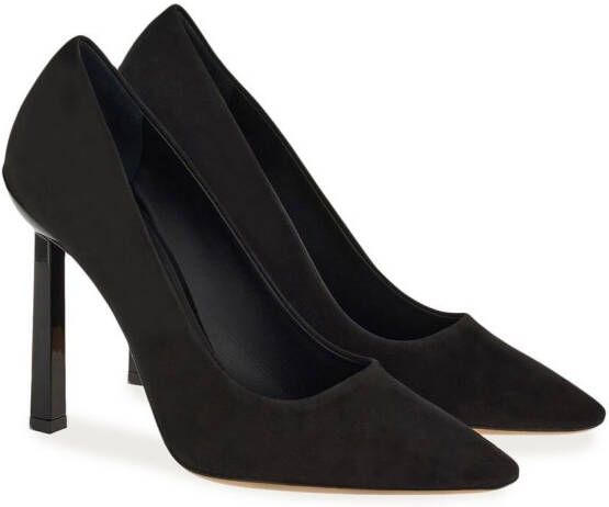 Ferragamo Justina suède pumps Zwart