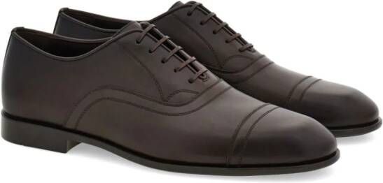 Ferragamo Leren Oxford schoenen Bruin