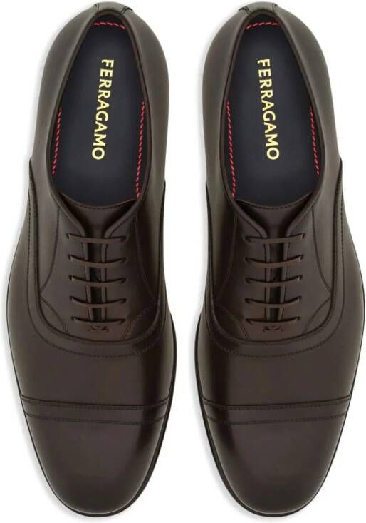 Ferragamo Leren Oxford schoenen Bruin