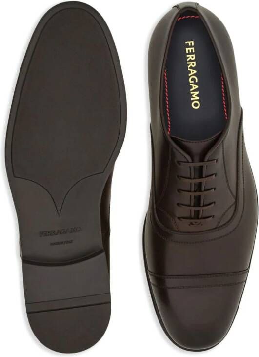 Ferragamo Leren Oxford schoenen Bruin