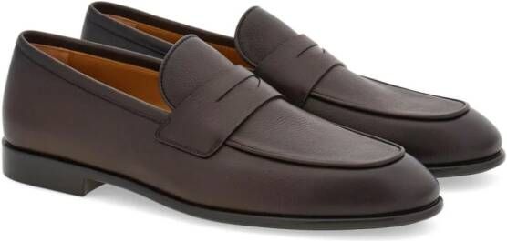 Ferragamo Leren penny loafers Bruin