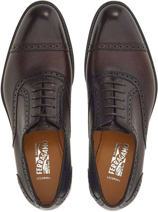 Ferragamo Leren brogues Bruin