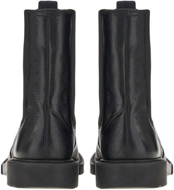 Ferragamo Leren Chelsea laarzen Zwart