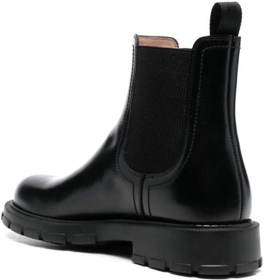 Ferragamo Leren Chelsea laarzen Zwart