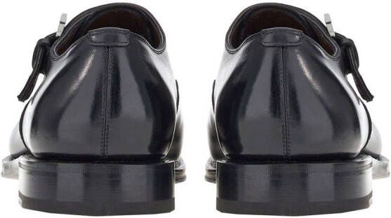 Ferragamo Leren gespschoenen Zwart