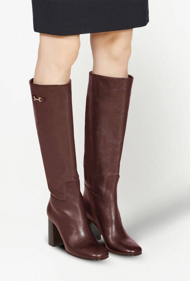 Ferragamo Leren laarzen Bruin