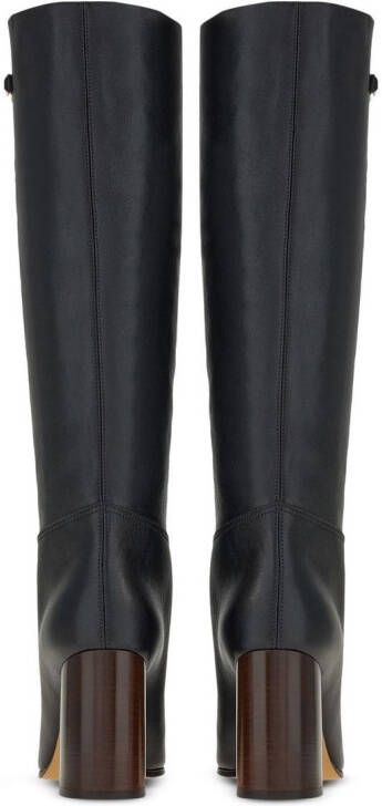 Ferragamo Leren laarzen Zwart