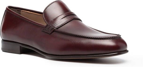 Ferragamo Leren loafers Rood