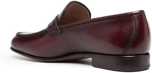 Ferragamo Leren loafers Rood