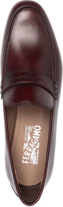 Ferragamo Leren loafers Rood