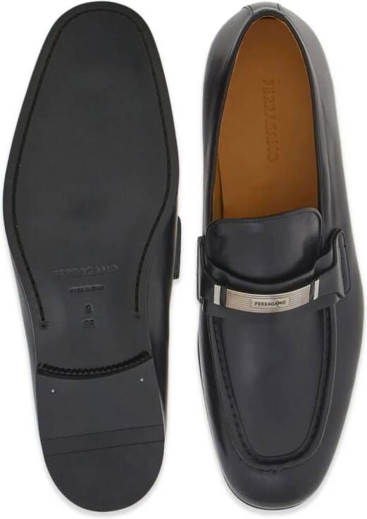 Ferragamo Leren mocassins Zwart