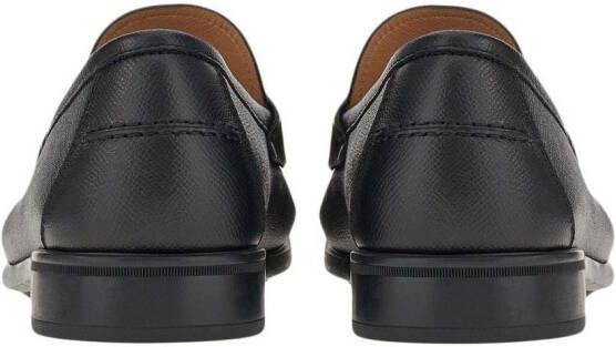 Ferragamo Leren penny loafers Zwart