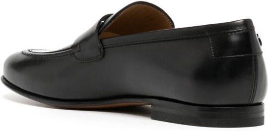 Ferragamo Leren penny loafers Zwart