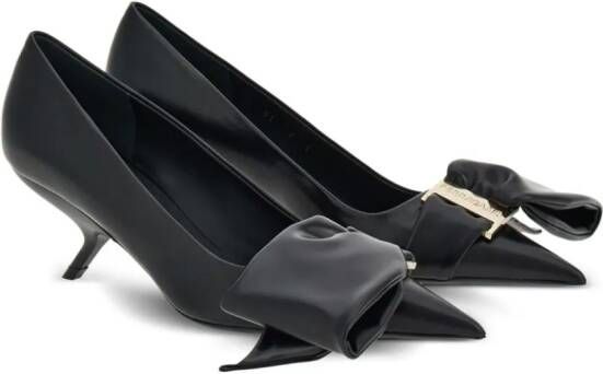 Ferragamo Leren pumps Zwart