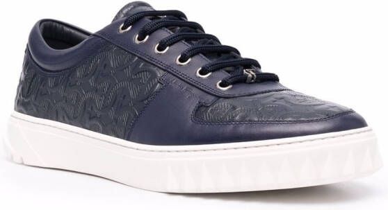 Ferragamo Leren sneakers Blauw
