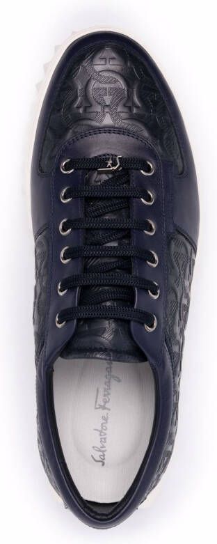 Ferragamo Leren sneakers Blauw