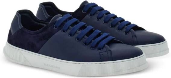 Ferragamo Leren sneakers Blauw