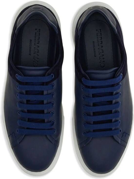 Ferragamo Leren sneakers Blauw