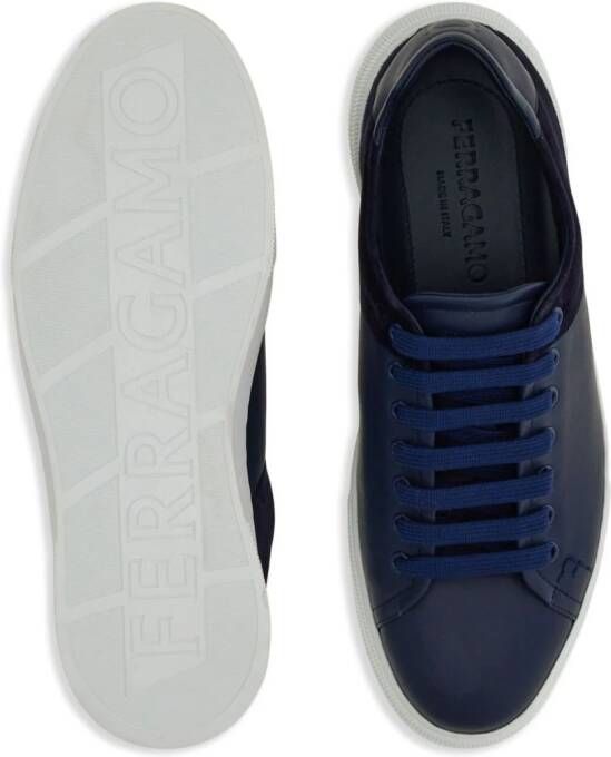 Ferragamo Leren sneakers Blauw