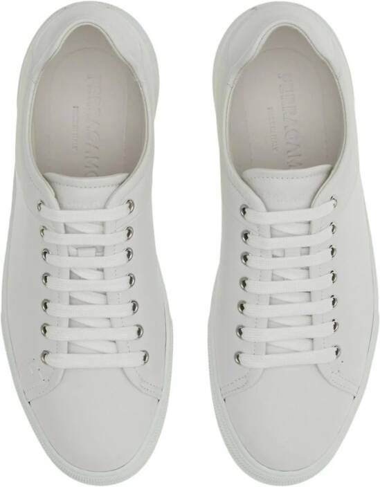 Ferragamo Leren sneakers Wit