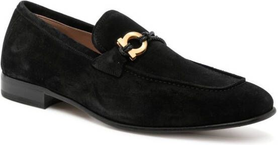 Ferragamo Lester suède loafers Zwart