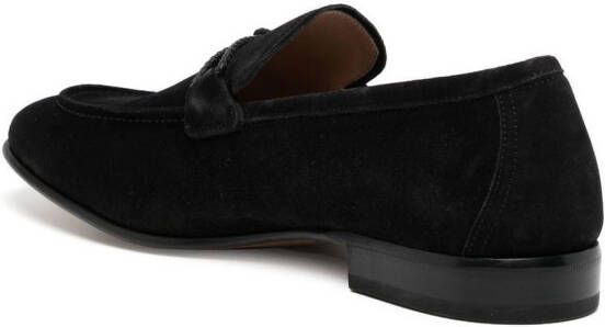 Ferragamo Lester suède loafers Zwart