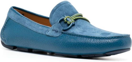 Ferragamo Loafers met Gancini-detail Blauw
