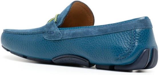 Ferragamo Loafers met Gancini-detail Blauw