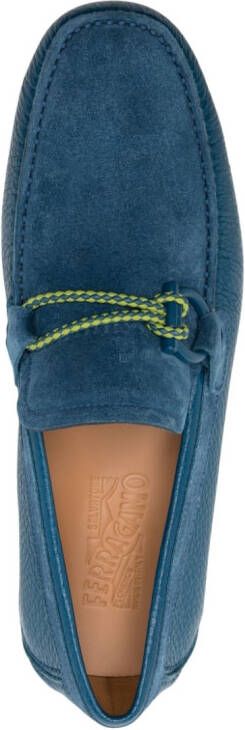 Ferragamo Loafers met Gancini-detail Blauw