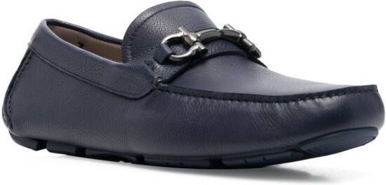 Ferragamo Loafers met Gancini gesp Blauw