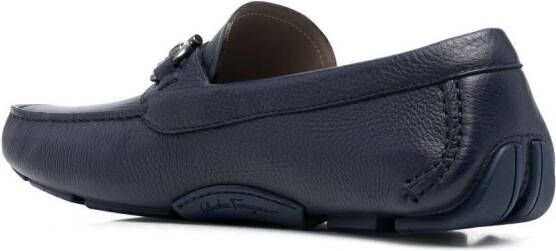 Ferragamo Loafers met Gancini gesp Blauw