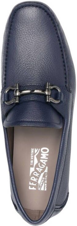 Ferragamo Loafers met Gancini gesp Blauw