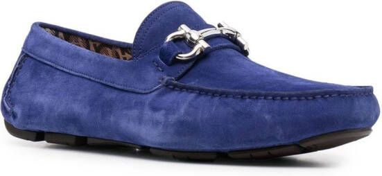 Ferragamo Loafers met Gancini gesp Blauw