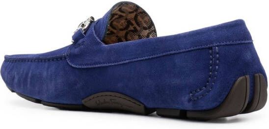 Ferragamo Loafers met Gancini gesp Blauw