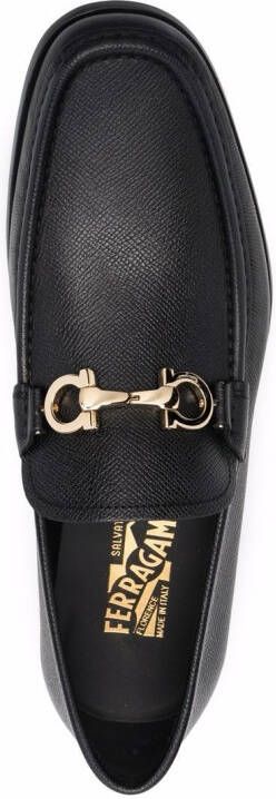 Ferragamo Loafers met Gancini plakkaat Zwart