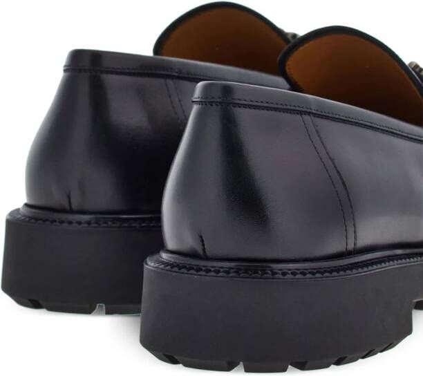 Ferragamo Loafers met Gancini-plakkaat Zwart