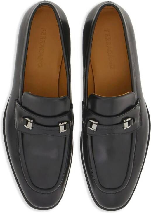 Ferragamo Loafers met Gancini-plakkaat Zwart