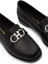 Salvatore Ferragamo Polo leren loafers dames leerleerleer 6.5 Zwart - Thumbnail 2