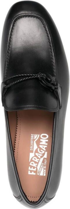 Ferragamo Loafers met gesp Zwart