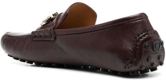 Ferragamo Loafers met horsebitdetail Bruin