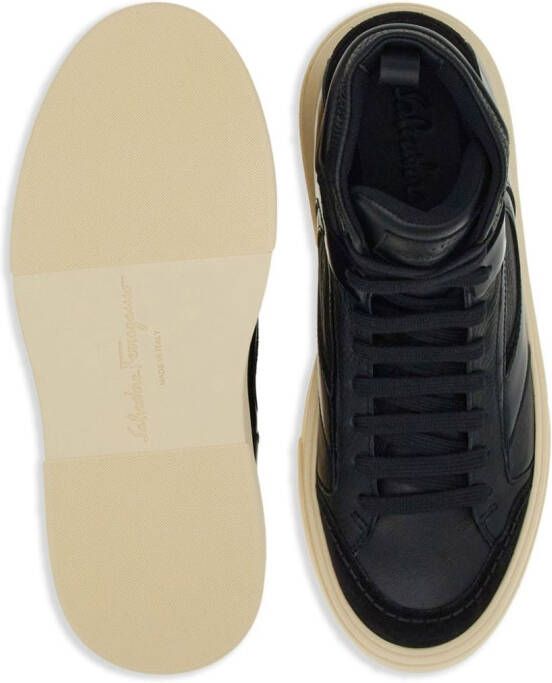 Ferragamo High-top sneakers Zwart