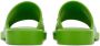 Ferragamo Slippers met logo-reliëf Groen - Thumbnail 3