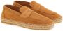 Ferragamo Suède loafers met logo-reliëf Beige - Thumbnail 2