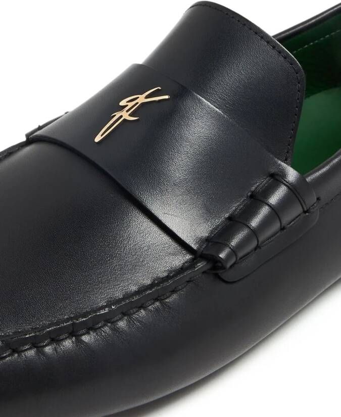 Ferragamo Leren loafers Zwart