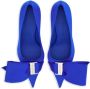 Ferragamo Muiltjes met asymmetrische strik Blauw - Thumbnail 4